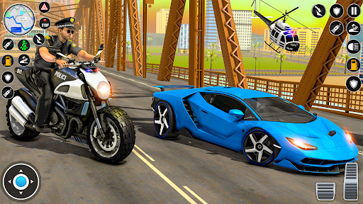 Police Moto Bike Chase Crime Screen 3