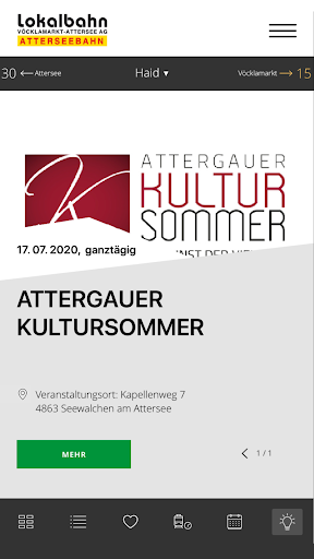 Android application Atterseebahn App screenshort