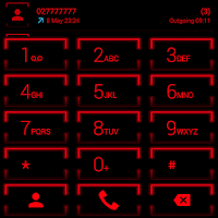Theme for ExDialer Neon Red
