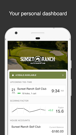 Android application Sunset Ranch Golf screenshort