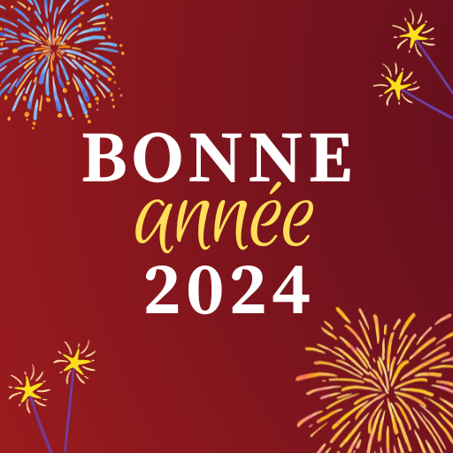 bonne année message 2024 logo