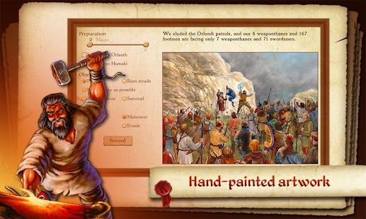 King of Dragon Pass: צילום מסך RPG של טקסט