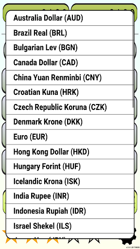Currency2: Rates exchange Screen 3