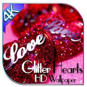 2020 Glitter Hearts HD Wallpaper 4K and Background