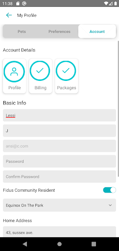 Android application Fidus screenshort