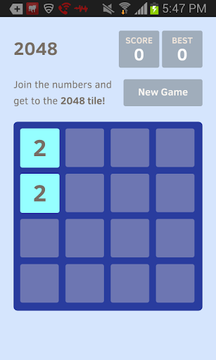Android application 2048 screenshort