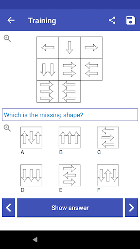 IQ Test & Training Screen 2