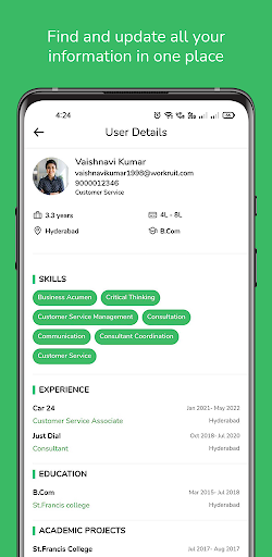 Workruit - Job Search Screenshot 4 - AppWisp.com