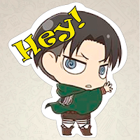 SNK Attack on Titan Stickers for WSP