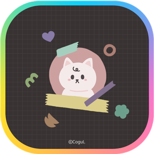 카카오톡 테마 - 다꾸냥_다크 logo