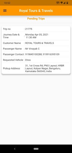 Royal Chauffeurs Screen 3