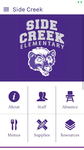 Android application Side Creek Elementary screenshort