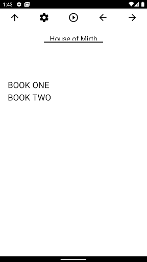 Android application Book, House of Mirth screenshort