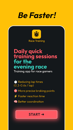 Android application Race Training for race gamers screenshort