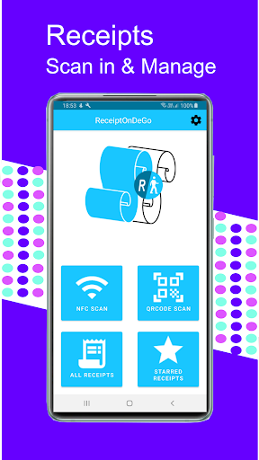 Android application ReceiptOnDeGo screenshort