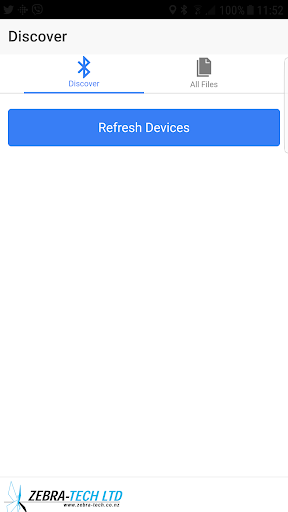 Android application Zebra-Tech BLE screenshort