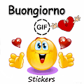 stickers buongiorno e buonanotte & adesivi d'amore Apk