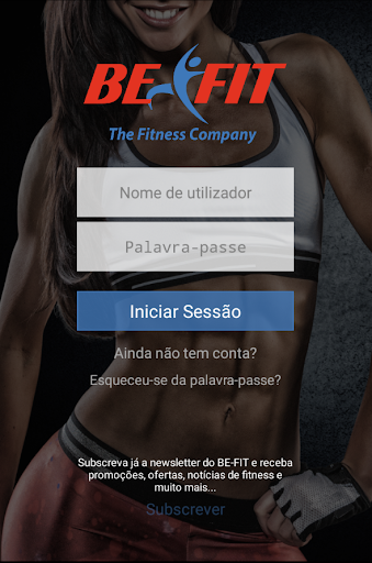 Android application Be-Fit - The Fitness Company screenshort
