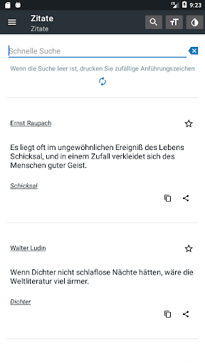 Android application Zitate und Aphorismen 170 000+ screenshort