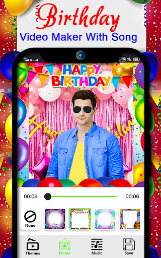 Birthday video maker with song