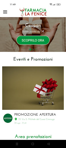 Android application Farmacia La Fenice screenshort