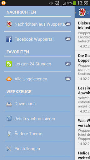Android application Wuppertal screenshort