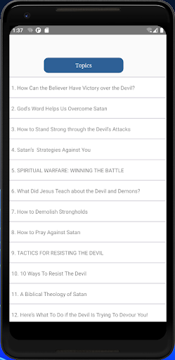 Spiritual Warfare Weapons Screen 2
