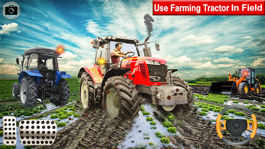 トラクター 運転中 3D 農場 ゲーム