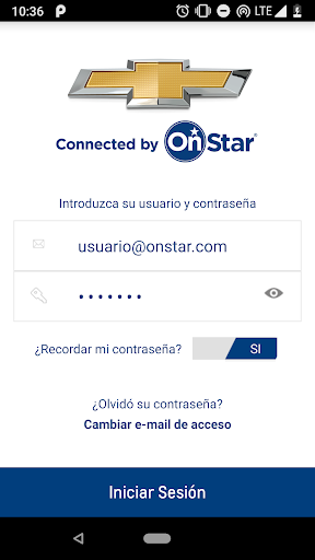 Android application OnStar AR screenshort