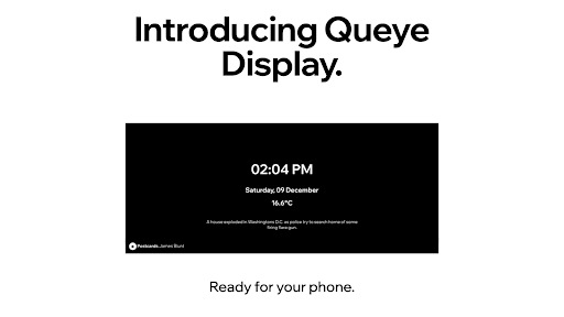 Android application Queye Display screenshort