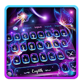 Fluorescent Butterflies Keyboard Theme icon
