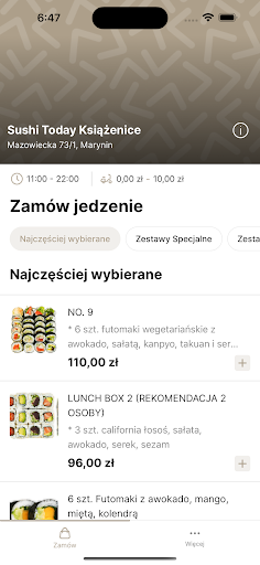 Sushi Today Screen 2
