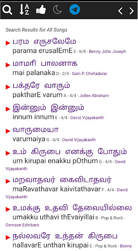 Churchspot 2200+ Tamil Chords Screen 2