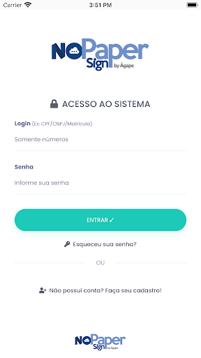 Android application NoPaperSign CM Guararema screenshort