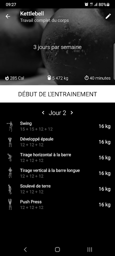 Aperçu de l'application