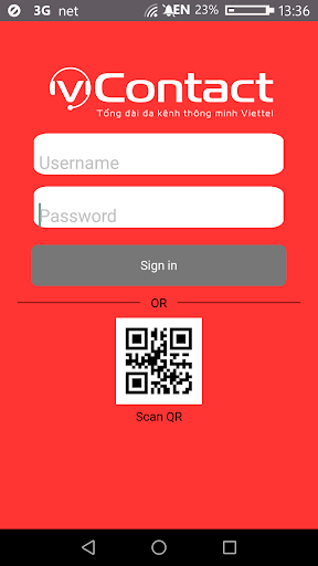 Android application vContact-PBX screenshort
