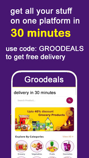 Android application GrooDeals: Complete Shopping screenshort