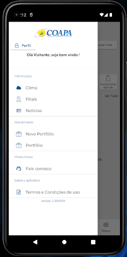 Android application COAPA APP screenshort
