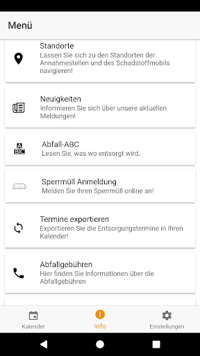 Abfall-App Erfurt Screen 2