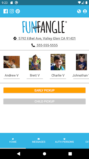 Android application FunFangle Parent screenshort