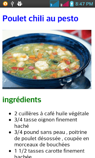 recettes De Poulet Screen 2