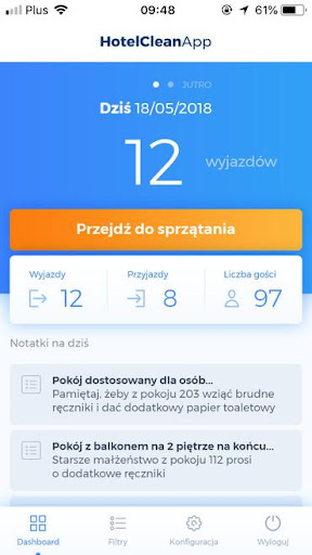 Android application Housekeeping - Hotel Clean App screenshort