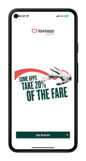 Taxiapp UK: Driver Screen 2