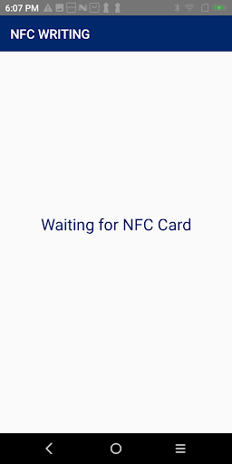 NFC WRITER Screen 2