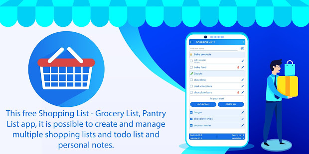 Shopping List - Grocery List, Pantry List