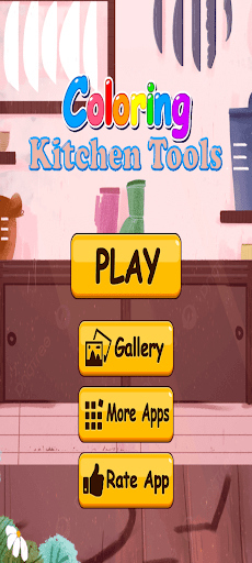 Coloring Kitchen Tools Screen 2