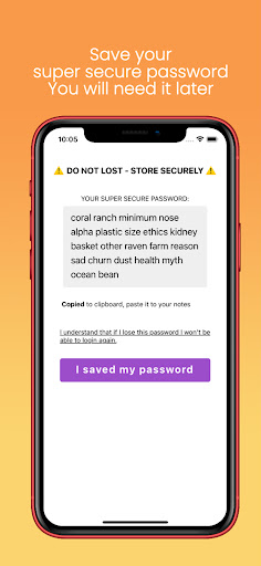 Chot: Secure Instant Messaging Screen 2