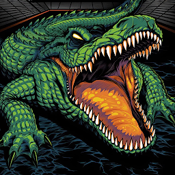 papel de parede crocodilo