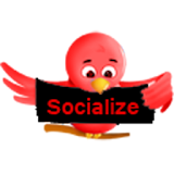 Red Socialize for Twitter icon