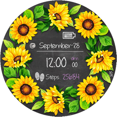 BFF24-Blackboard Art Sunflower screenshot 16
